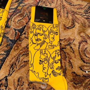Happy Socks Yellow Beatles Socks